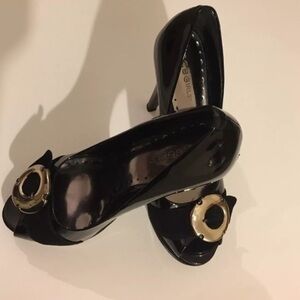 BCBGIRLS Women's Heels Upper Leather Size 7 1/2B